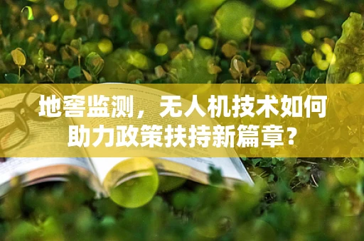 地窖监测，无人机技术如何助力政策扶持新篇章？