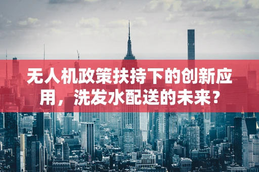 无人机政策扶持下的创新应用，洗发水配送的未来？