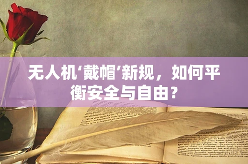 无人机‘戴帽’新规，如何平衡安全与自由？