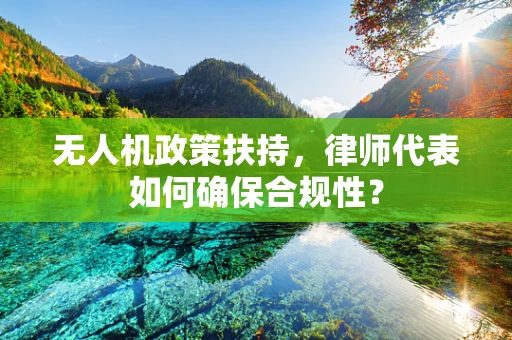 无人机政策扶持，律师代表如何确保合规性？