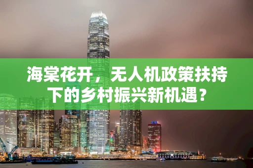 海棠花开，无人机政策扶持下的乡村振兴新机遇？