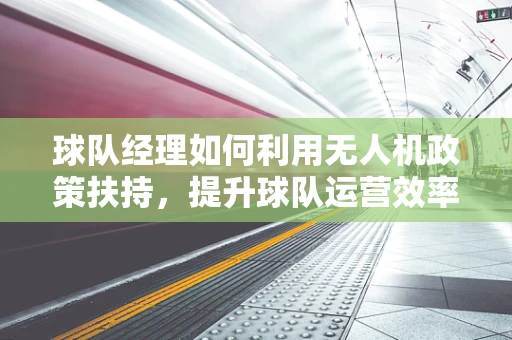 球队经理如何利用无人机政策扶持，提升球队运营效率？