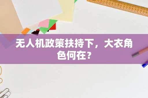 无人机政策扶持下，大衣角色何在？