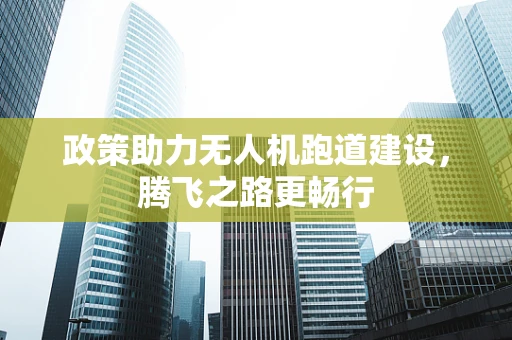 政策助力无人机跑道建设，腾飞之路更畅行