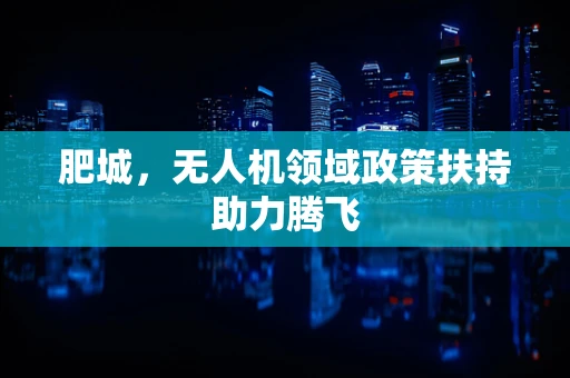 肥城，无人机领域政策扶持助力腾飞