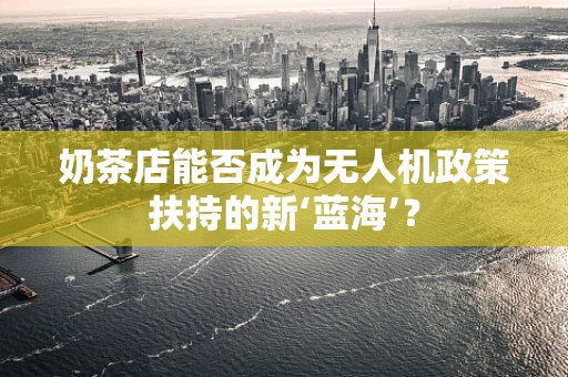 奶茶店能否成为无人机政策扶持的新‘蓝海’？