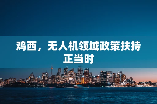 鸡西，无人机领域政策扶持正当时