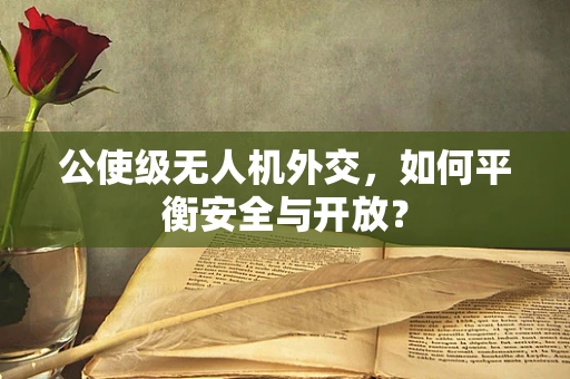 公使级无人机外交，如何平衡安全与开放？