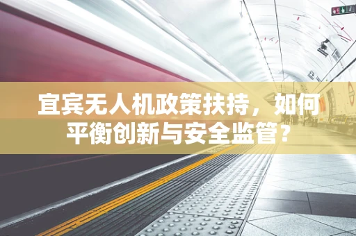 宜宾无人机政策扶持，如何平衡创新与安全监管？
