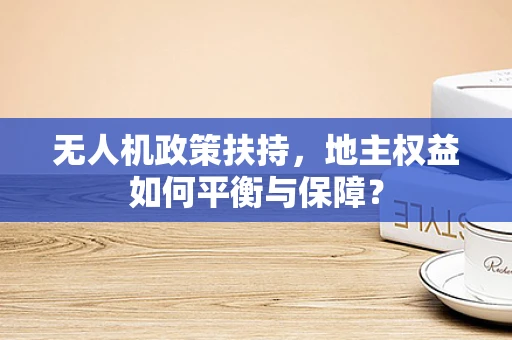 无人机政策扶持，地主权益如何平衡与保障？