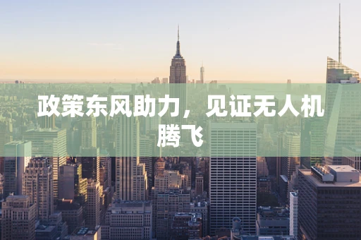 政策东风助力，见证无人机腾飞