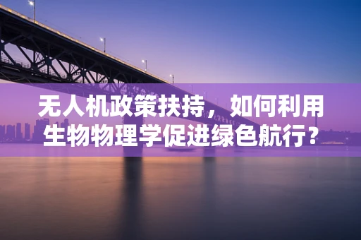 无人机政策扶持，如何利用生物物理学促进绿色航行？