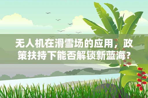 无人机在滑雪场的应用，政策扶持下能否解锁新蓝海？