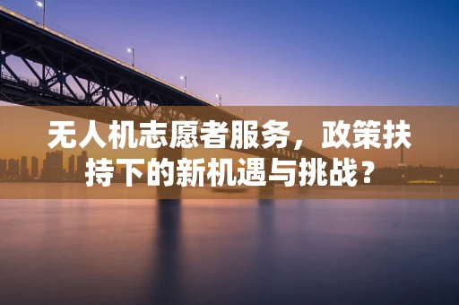无人机志愿者服务，政策扶持下的新机遇与挑战？