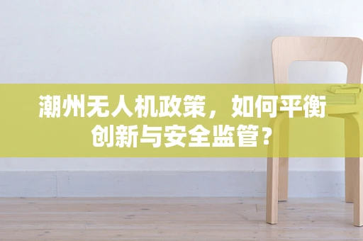 潮州无人机政策，如何平衡创新与安全监管？