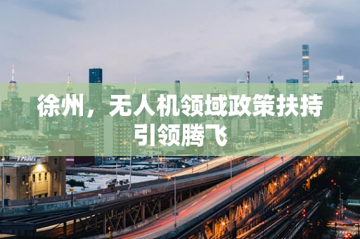 徐州，无人机领域政策扶持引领腾飞