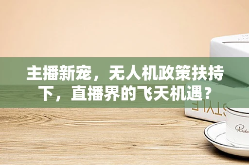 主播新宠，无人机政策扶持下，直播界的飞天机遇？