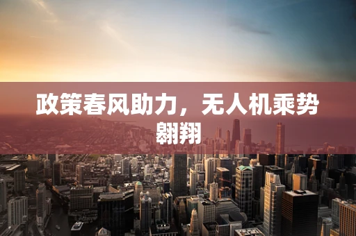 政策春风助力，无人机乘势翱翔