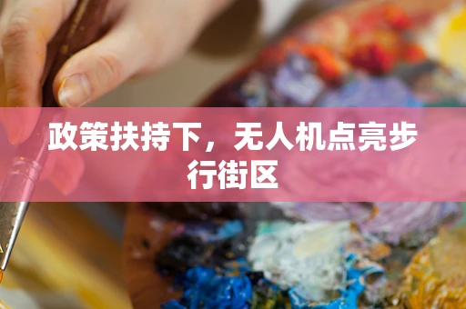 政策扶持下，无人机点亮步行街区