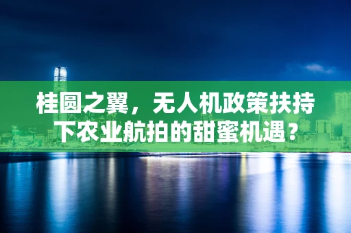 桂圆之翼，无人机政策扶持下农业航拍的甜蜜机遇？