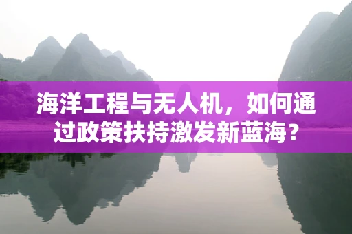 海洋工程与无人机，如何通过政策扶持激发新蓝海？