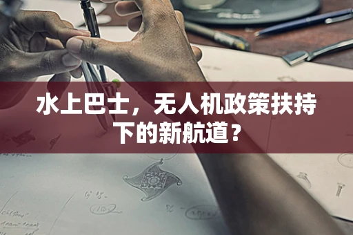 水上巴士，无人机政策扶持下的新航道？