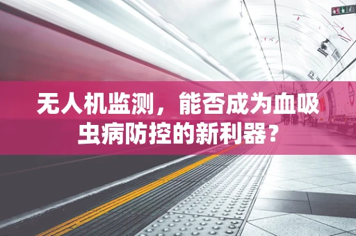 无人机监测，能否成为血吸虫病防控的新利器？