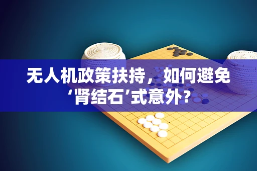 无人机政策扶持，如何避免‘肾结石’式意外？