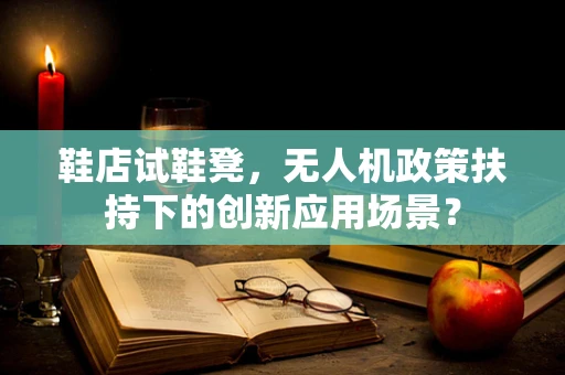 鞋店试鞋凳，无人机政策扶持下的创新应用场景？
