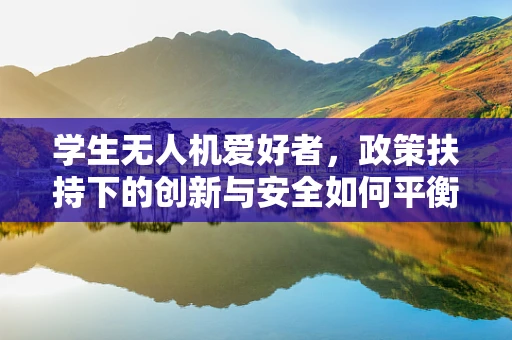 学生无人机爱好者，政策扶持下的创新与安全如何平衡？