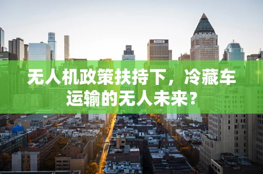 无人机政策扶持下，冷藏车运输的无人未来？