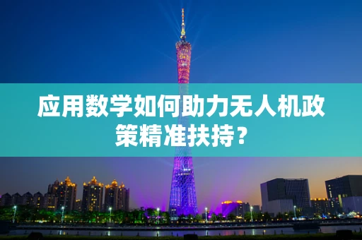 应用数学如何助力无人机政策精准扶持？