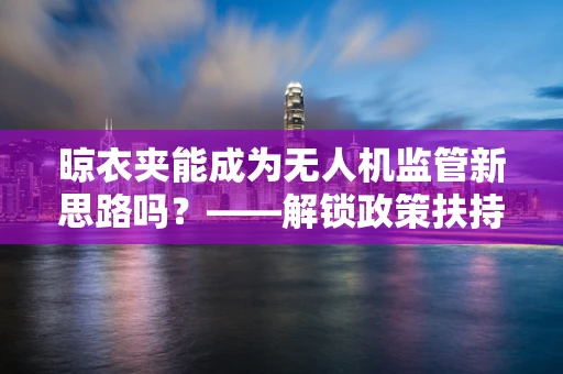 晾衣夹能成为无人机监管新思路吗？——解锁政策扶持的微妙创新