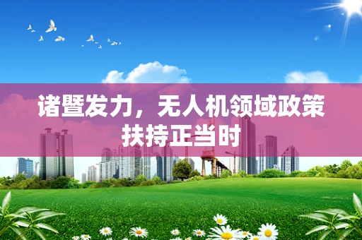 诸暨发力，无人机领域政策扶持正当时
