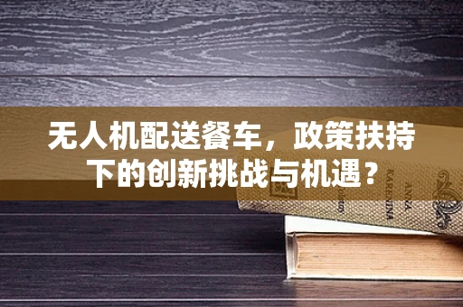无人机配送餐车，政策扶持下的创新挑战与机遇？