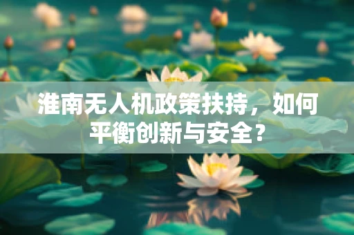 淮南无人机政策扶持，如何平衡创新与安全？