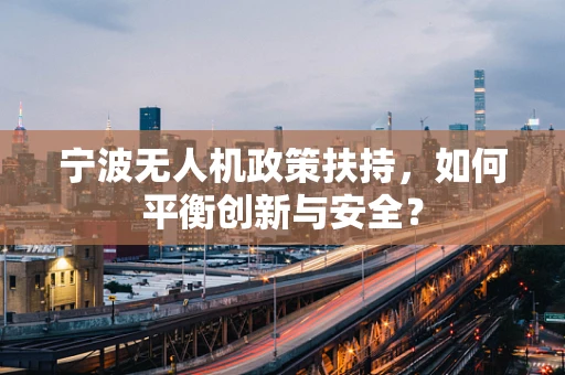 宁波无人机政策扶持，如何平衡创新与安全？