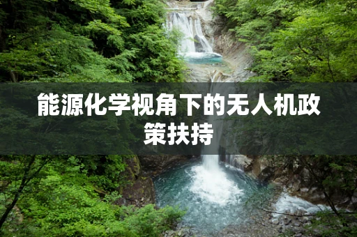 能源化学视角下的无人机政策扶持