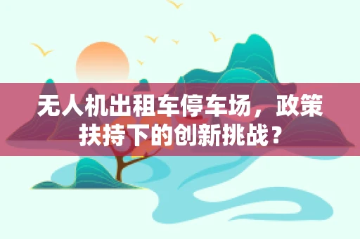 无人机出租车停车场，政策扶持下的创新挑战？