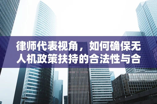 律师代表视角，如何确保无人机政策扶持的合法性与合规性？
