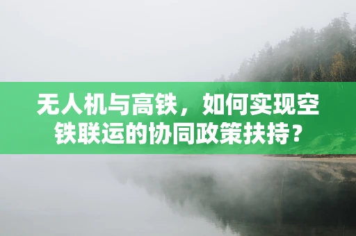 无人机与高铁，如何实现空铁联运的协同政策扶持？