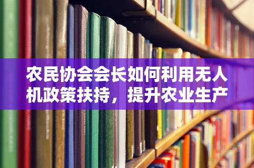 农民协会会长如何利用无人机政策扶持，提升农业生产效率？