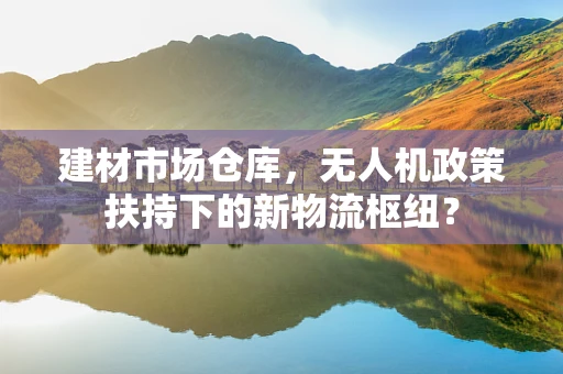 建材市场仓库，无人机政策扶持下的新物流枢纽？