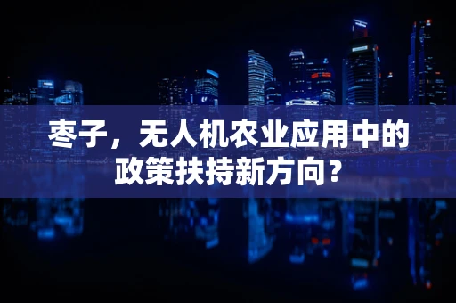 枣子，无人机农业应用中的政策扶持新方向？