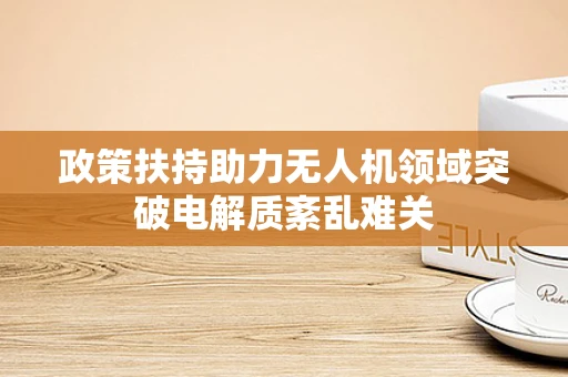 政策扶持助力无人机领域突破电解质紊乱难关