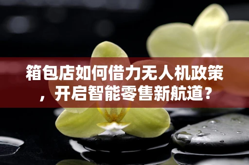 箱包店如何借力无人机政策，开启智能零售新航道？