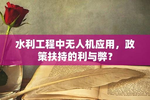 水利工程中无人机应用，政策扶持的利与弊？