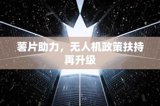 薯片助力，无人机政策扶持再升级