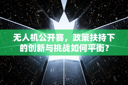 无人机公开赛，政策扶持下的创新与挑战如何平衡？