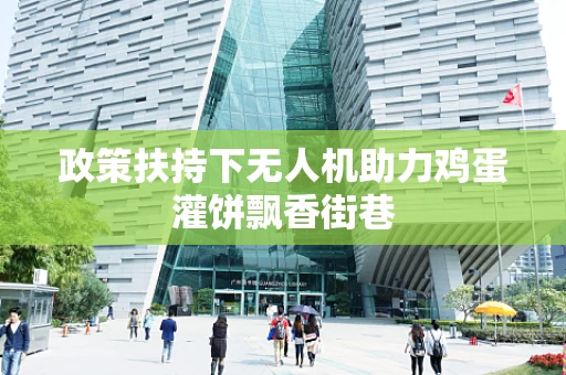 政策扶持下无人机助力鸡蛋灌饼飘香街巷